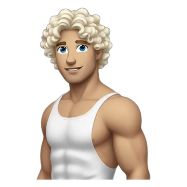 a-guy-shirtless-with-curly-black-hair,-white-skin-and-blue-eyes sticker