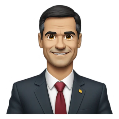 Pedro Sánchez in suit approves that sticker