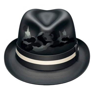 And a white stripe Black Fadora with no man or face or assecorys sticker