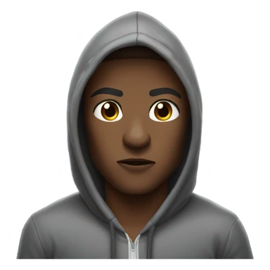 Boxer wearing hoodie  sticker