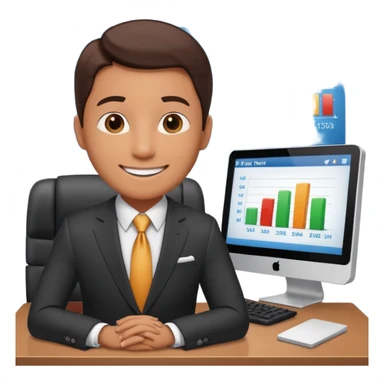 i need an image of a man named clyde who provides basic credit reports. his girlfriend bonny is abind market analyst sticker