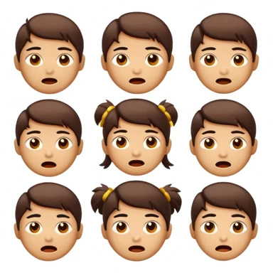 create an emoji set of a cartoonish character from china's bronze age of arts doing different emotions sticker