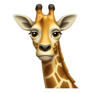 une girafe qui pleure sticker