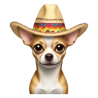 chihuahua in sombrero sticker