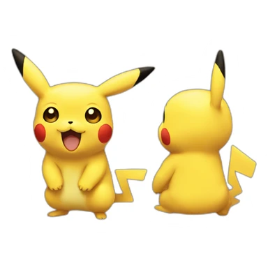 pikachu-with-human-face sticker