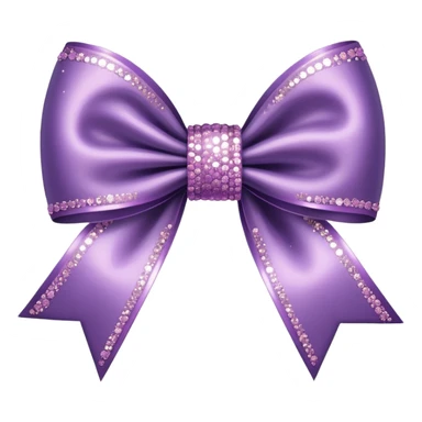 ￼ Bow with glitter sticker