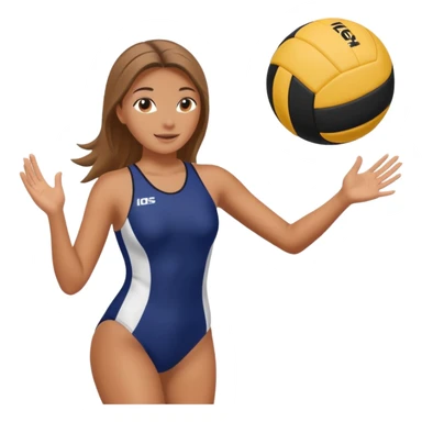 Volleyball girl sticker
