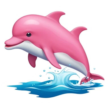 Pink dolphin  sticker