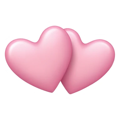 Two tiny light pink hearts sticker
