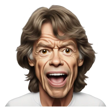 mick jagger crazy sticker