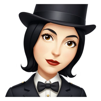 Detective with a tophat sticker