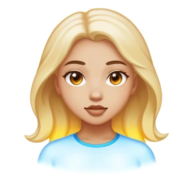 A girl with one hundred aura sticker