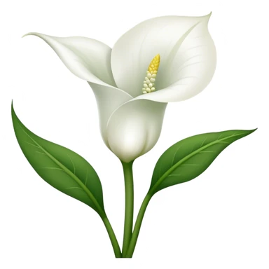 Zantedeschia aethiopica plant sticker