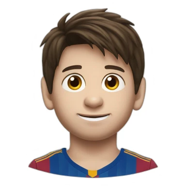 lionel messi as small boy sticker