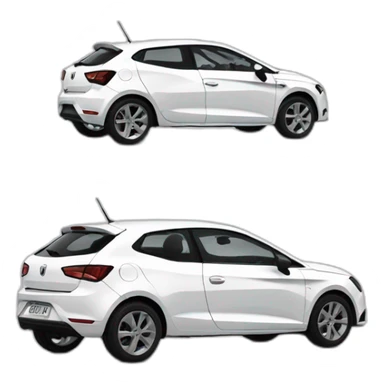 white seat ibiza sticker