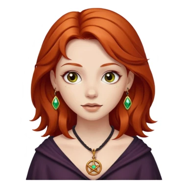 menina ruiva da wicca sticker