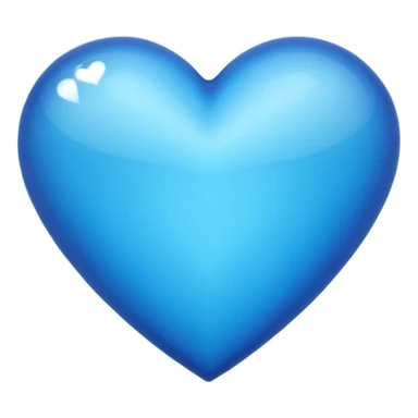 A shiny blue sky heart sticker