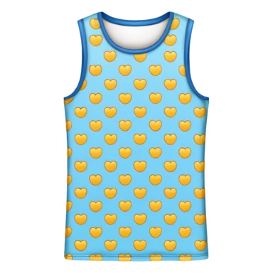 patterned sleeveless t-shirt sticker