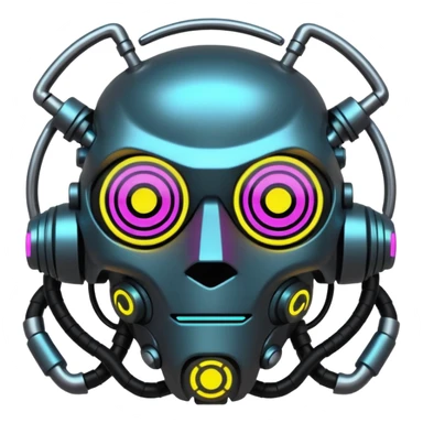 Cyberpunk gear sticker