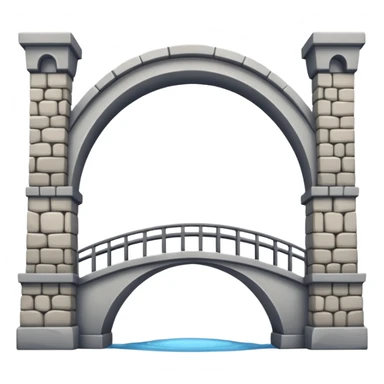 use this bridge. 2 ARCHES, one big platform. you see how there is 2 arches on top sticker
