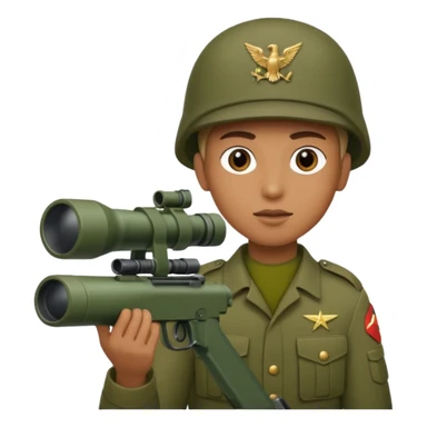 
solder with anti-tank missile system sticker