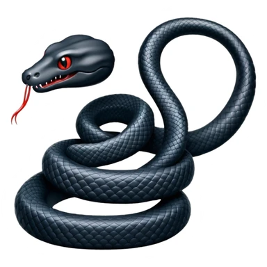 Una vibora negra sticker