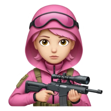 Pretty pink sniper sticker