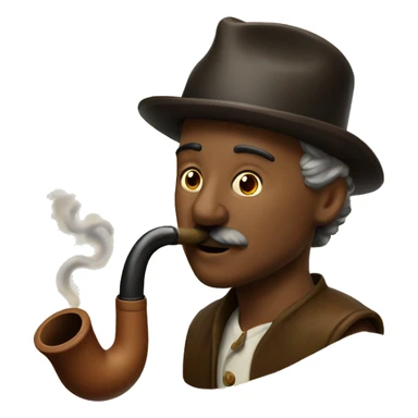 Rapé, nose smoking pipe sticker