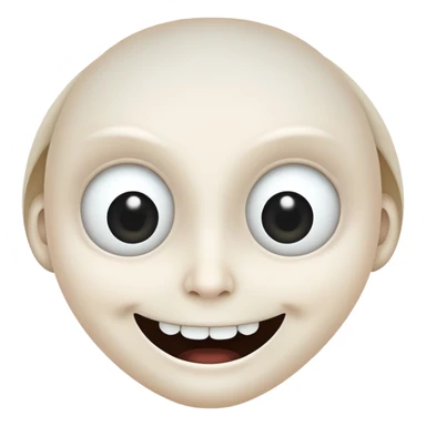 Creepy smile sticker