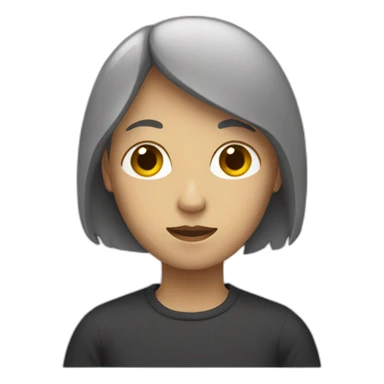 person with no face sticker