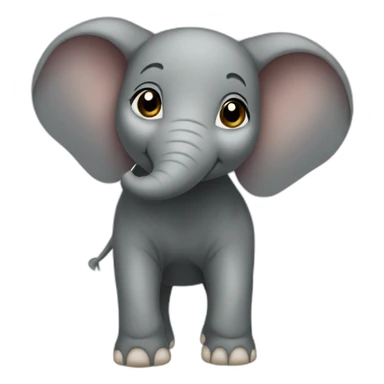 asian elphant cub sticker