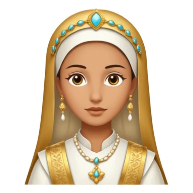 Diosa Tanit con vestimenta sticker