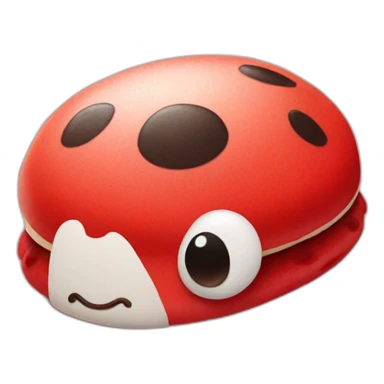 ladybug macaron sticker