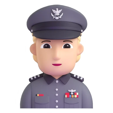 Star Wars Imperial officer with kepi cap and no epaulets, olive-gray uniform sticker