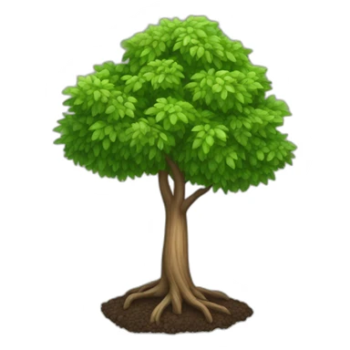 small tree growing sticker