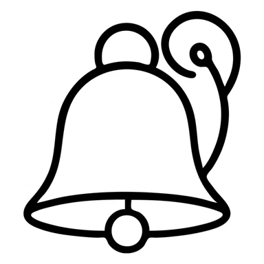 Icon school bell 🔔 sticker