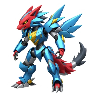 Zeraora-Zoroark-medabot-Mecha full body sticker