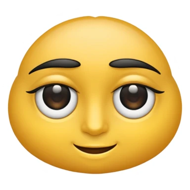 Un emoji de dos ojos grandes y expresivos, con pupilas negras y un ligero brillo. El estilo debe ser simple y limpio, con un contorno suave. El fondo es transparente sticker