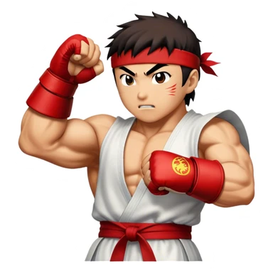Ryu dragon punch sticker