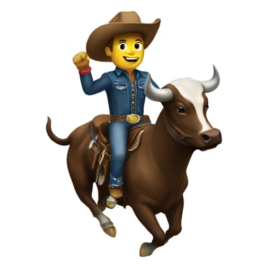 Bull rider sticker