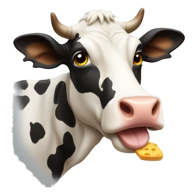 cow hungry sticker