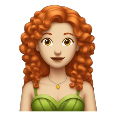 Redhead queen emoji sticker