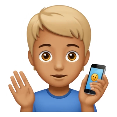 A kid doing 67 sticker