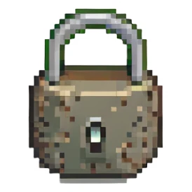 8 bit lock emoji sticker