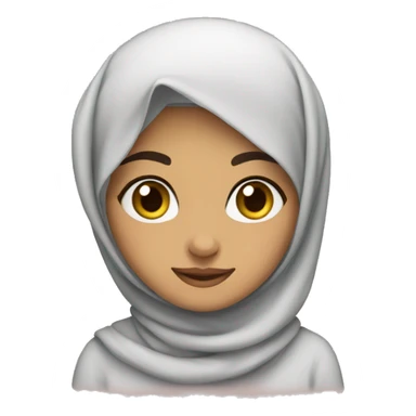 Cute Arab girl with hijab sticker