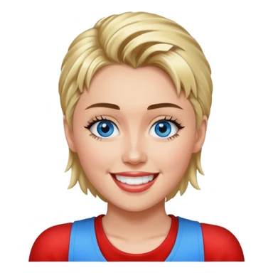 Miley Cyrus with blue eyes sticker