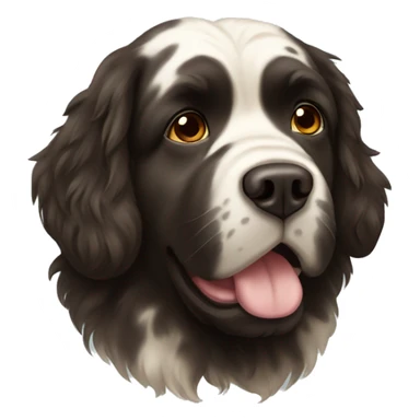newfoundland with brown spots sticker