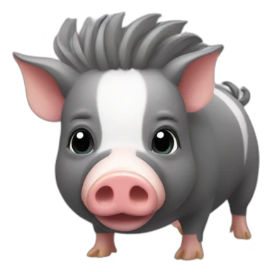 Cochon perroquet sticker
