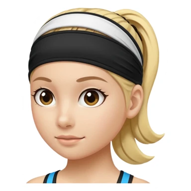 sporty headband sticker