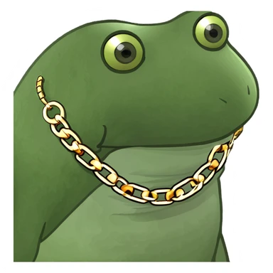 gold based swag rizz sticker